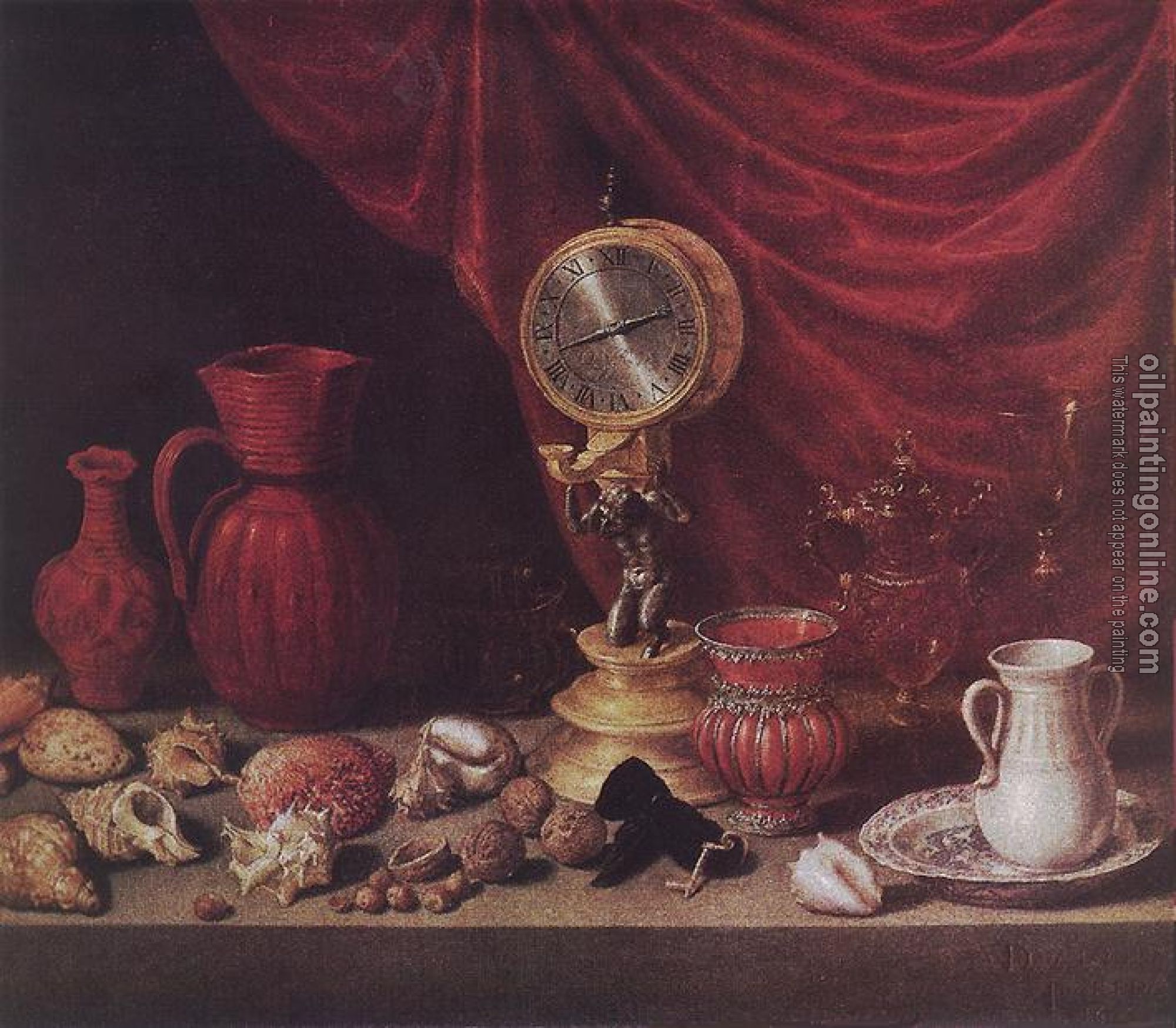 Pereda, Antonio De - Stiil-life with a Pendulum